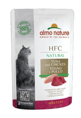 ALMO NATURE HFC Natural Tonno e Pollo 55g Busta ALMO NATURE HFC Natural Tonno e Pollo 55g Busta